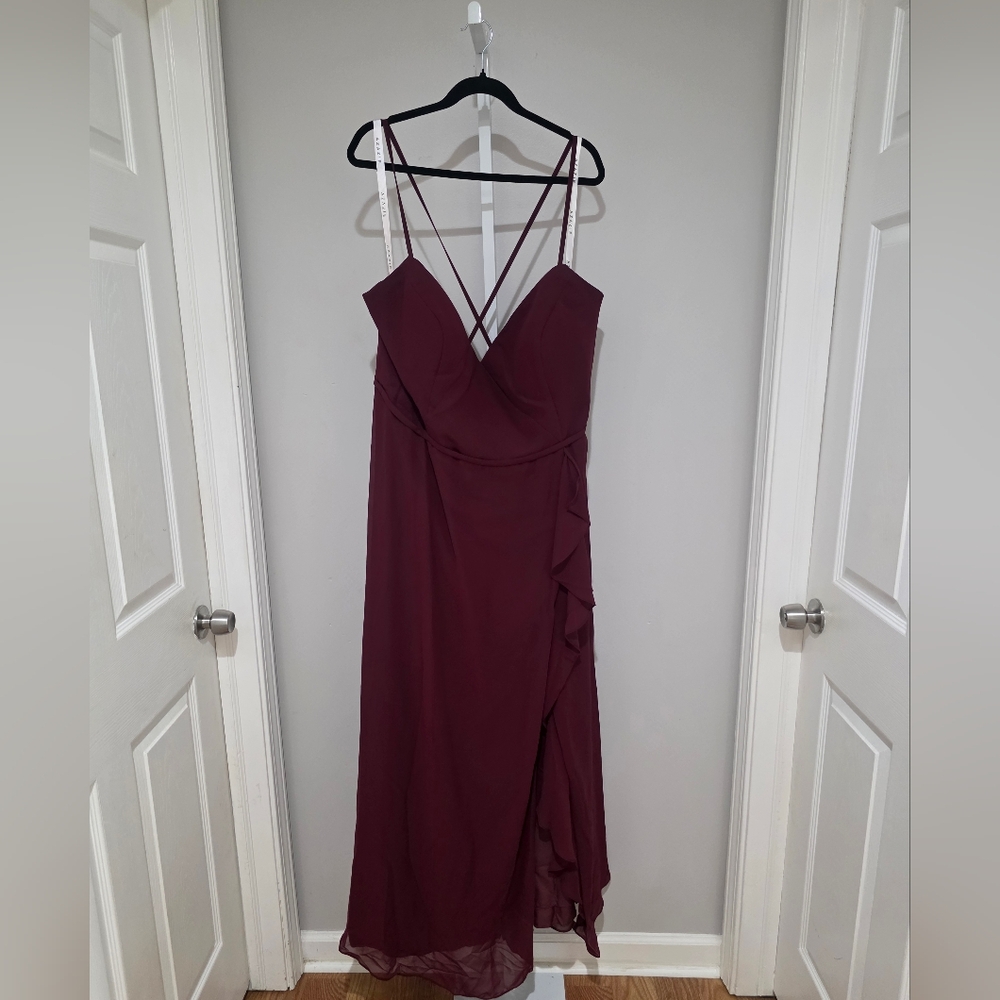 Azazie Burgundy Dress